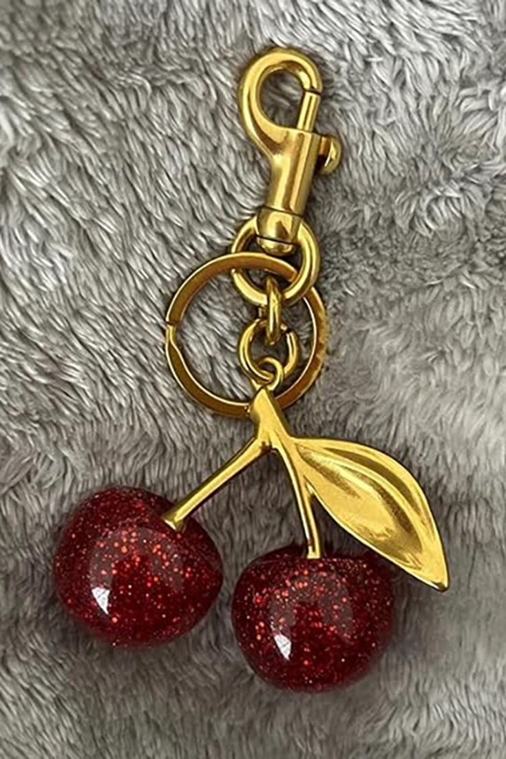 Viral Cherry Keychain