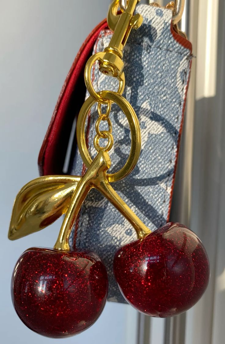 Viral Cherry Keychain