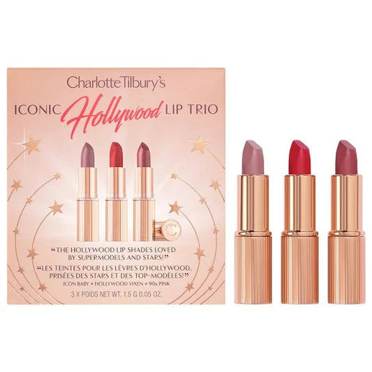 CHARLOTTE TILBURY - Mini Iconic Hollywood Lipstick Trio Set