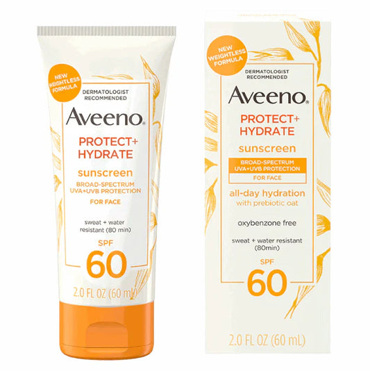 AVEENO Protect + Hydrate Sunscreen Broad Spectrum Face Lotion SPF 60