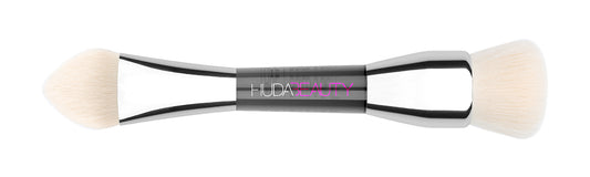 Huda Beauty Build and Buff Double-Ended Foundation Brush