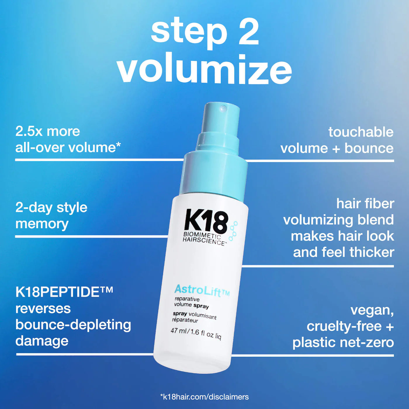 K18 Biomimetic Hairscience  Healthy Volume Minis Hair Gift Set