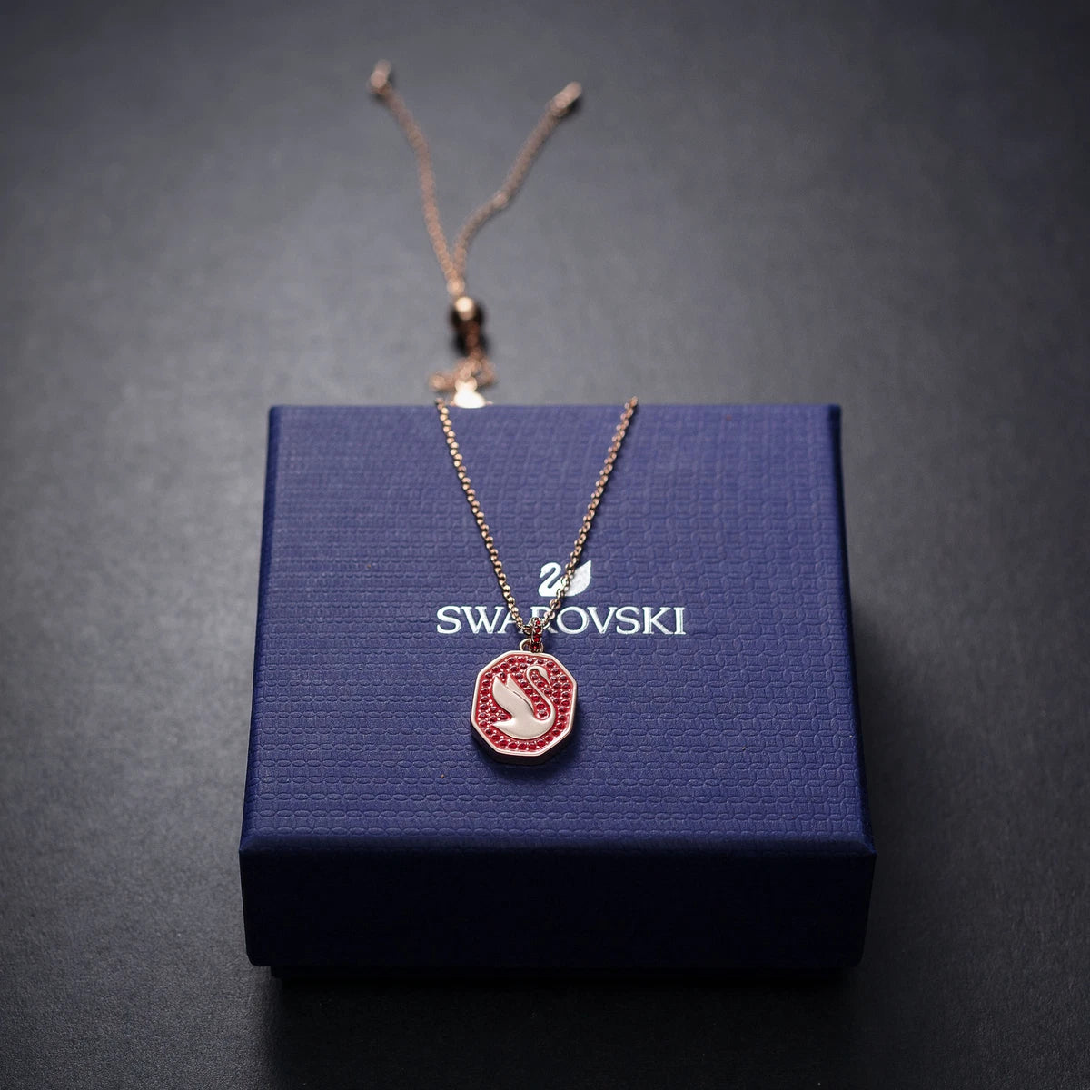 Swarovski Gold Plated Swan Necklace