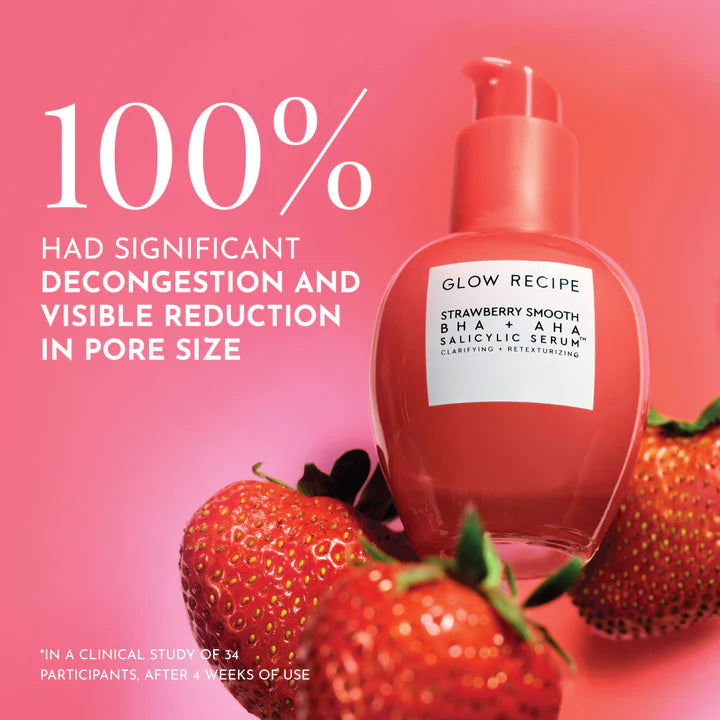 Glow Recipe  Strawberry Smooth BHA + AHA Salicylic Acid Serum