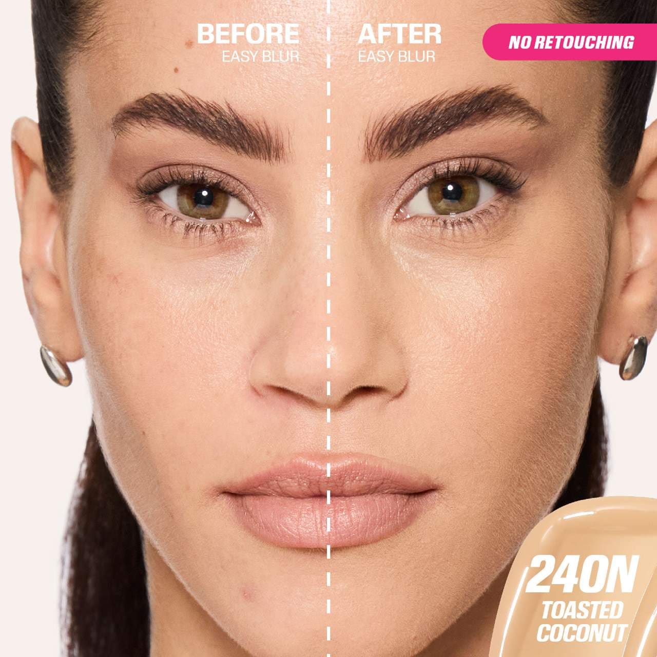 HUDA BEAUTY  Easy Blur Natural Airbrush Foundation with Niacinamide