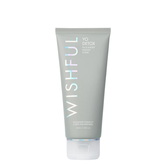 Huda Beauty- Wishful Yo Detox Charcoal Face & Body Enzyme Scrub 100m1